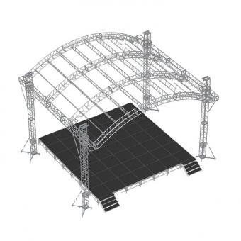 Outdoor Concert Aluminum Arched Roof Truss System